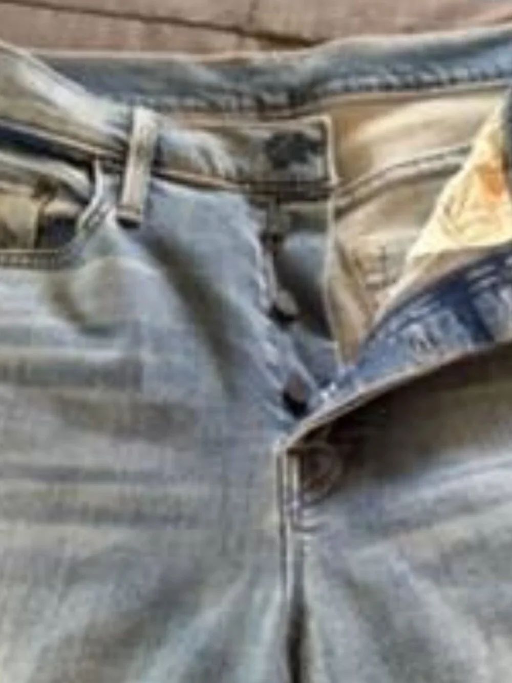 Mother wide legged frayed hem button fly jeans - Picture 4 of 12